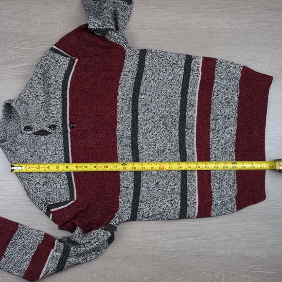 CHAPS 1/4 Button Colorblock Striped Knit Sweater - Picture 7 of 11